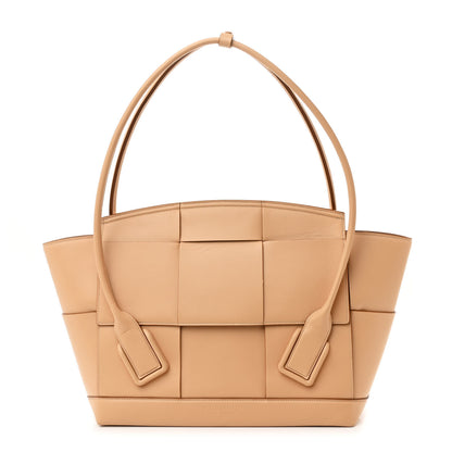 Bottega Veneta Calfskin Maxi Intrecciato Medium Arco Nude 1 of 16