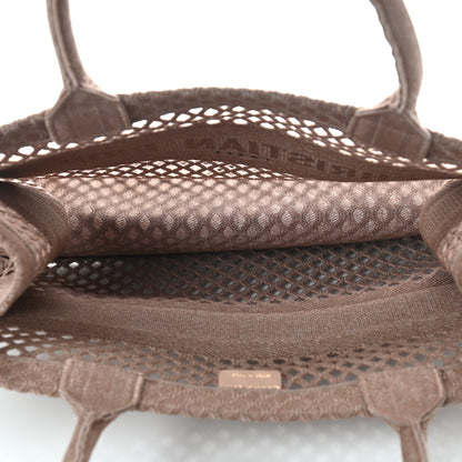 Christian Dior Mesh Embroidered Medium Book Tote Clay 4 of 8