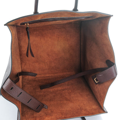 Celine Shiny Grained Calfskin Medium Phantom Luggage Brown 5 of 9