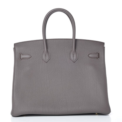 Hermes Togo Birkin 35 Etain 4 of 44