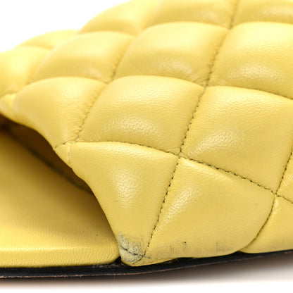 Bottega Veneta Nappa Matelasse Padded Flat Sandals 39 Pear 10 of 12
