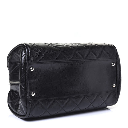 Chanel Caviar Quilted CC Timeless Bowler Black 4 of 11