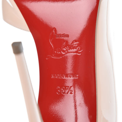 Christian Louboutin Patent Iriza 100 Pumps 38.5 Poudre 6 of 12