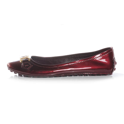 Louis Vuitton Patent Oxford Ballerina Flats 10 Amarante 1 of 7