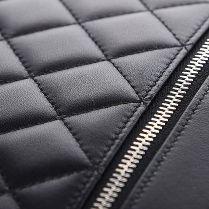 Chanel Lambskin Quilted Large Vanity Pouch Black 8 of 8