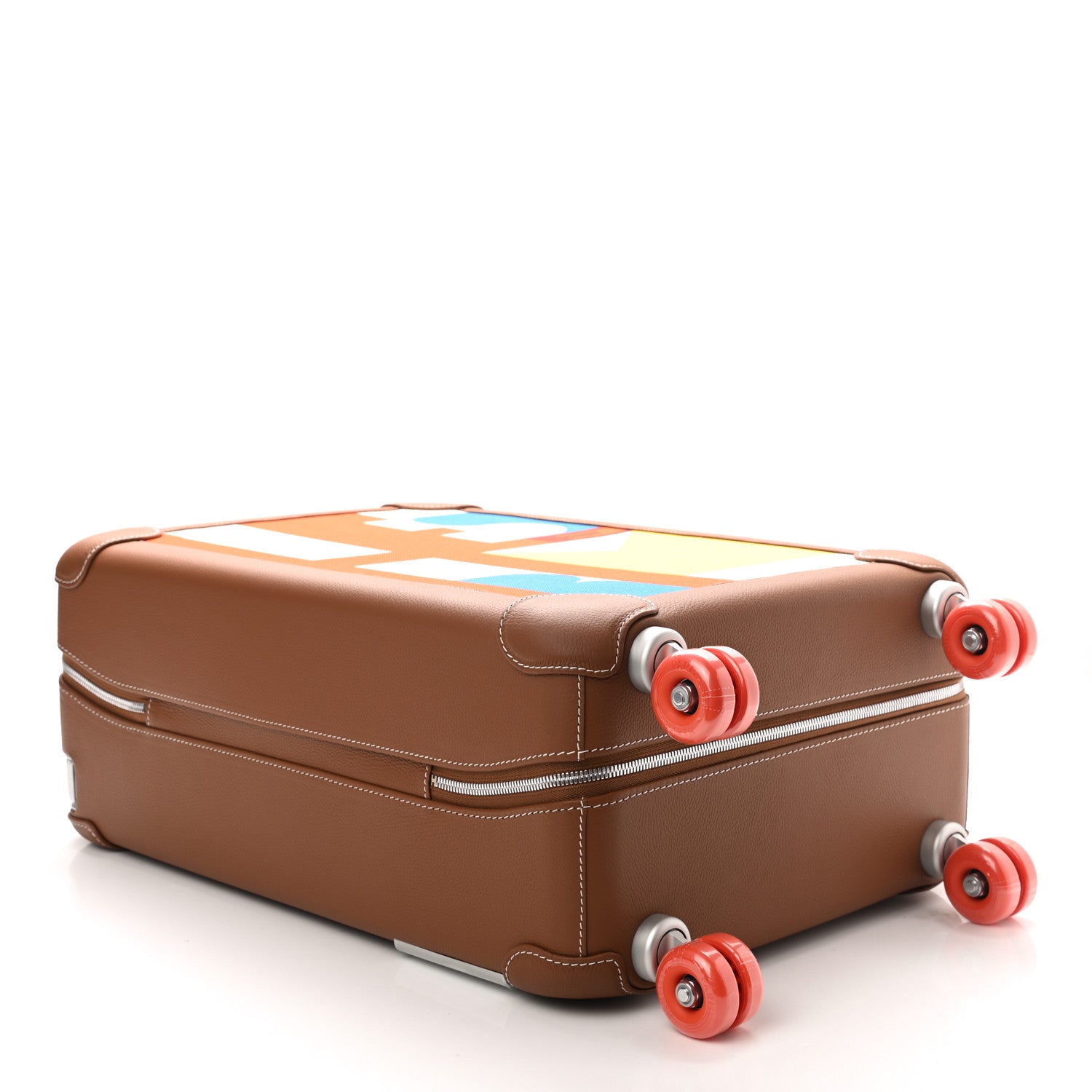 Hermes Canvas Taurillon Regate RMS Rolling Trolley Luggage Multicolor 3 of 8