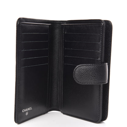 Chanel Caviar Timeless CC Zipped Pocket Wallet Black 5 of 8