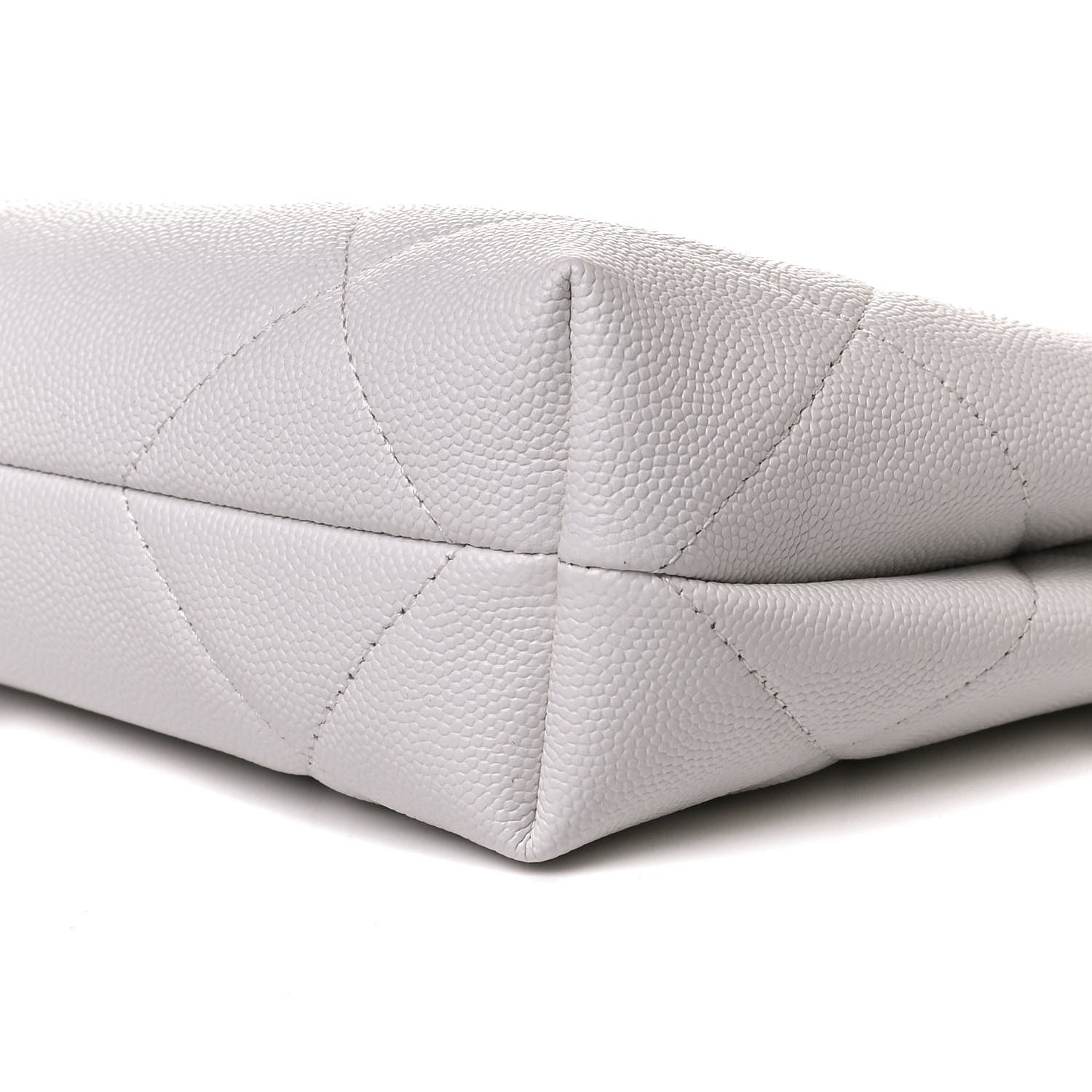 Chanel Caviar Quilted A Real Catch Clutch White 9 of 10