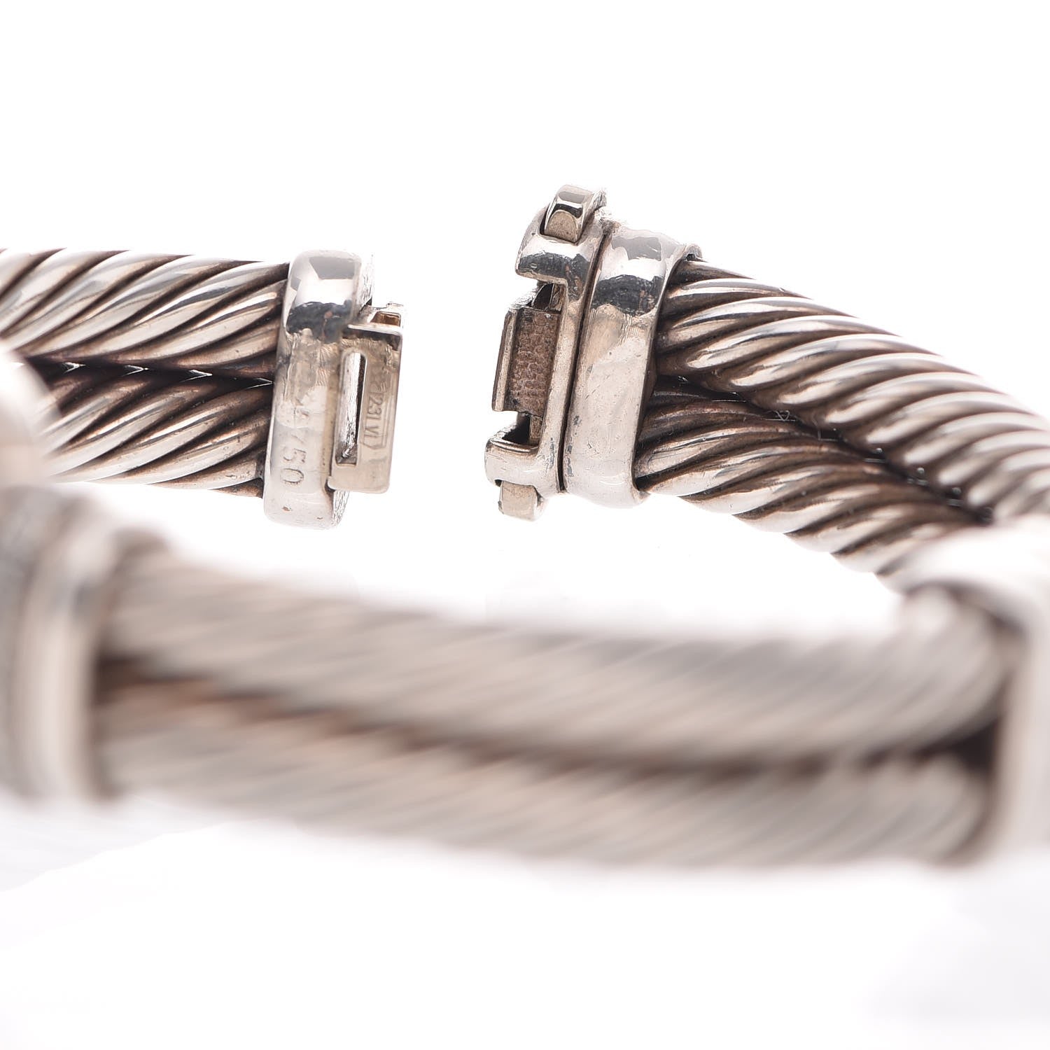 David Yurman Sterling Silver Diamond Mother of Pearl 19mm Cable Chelsea Quartz Watch 6 of 6