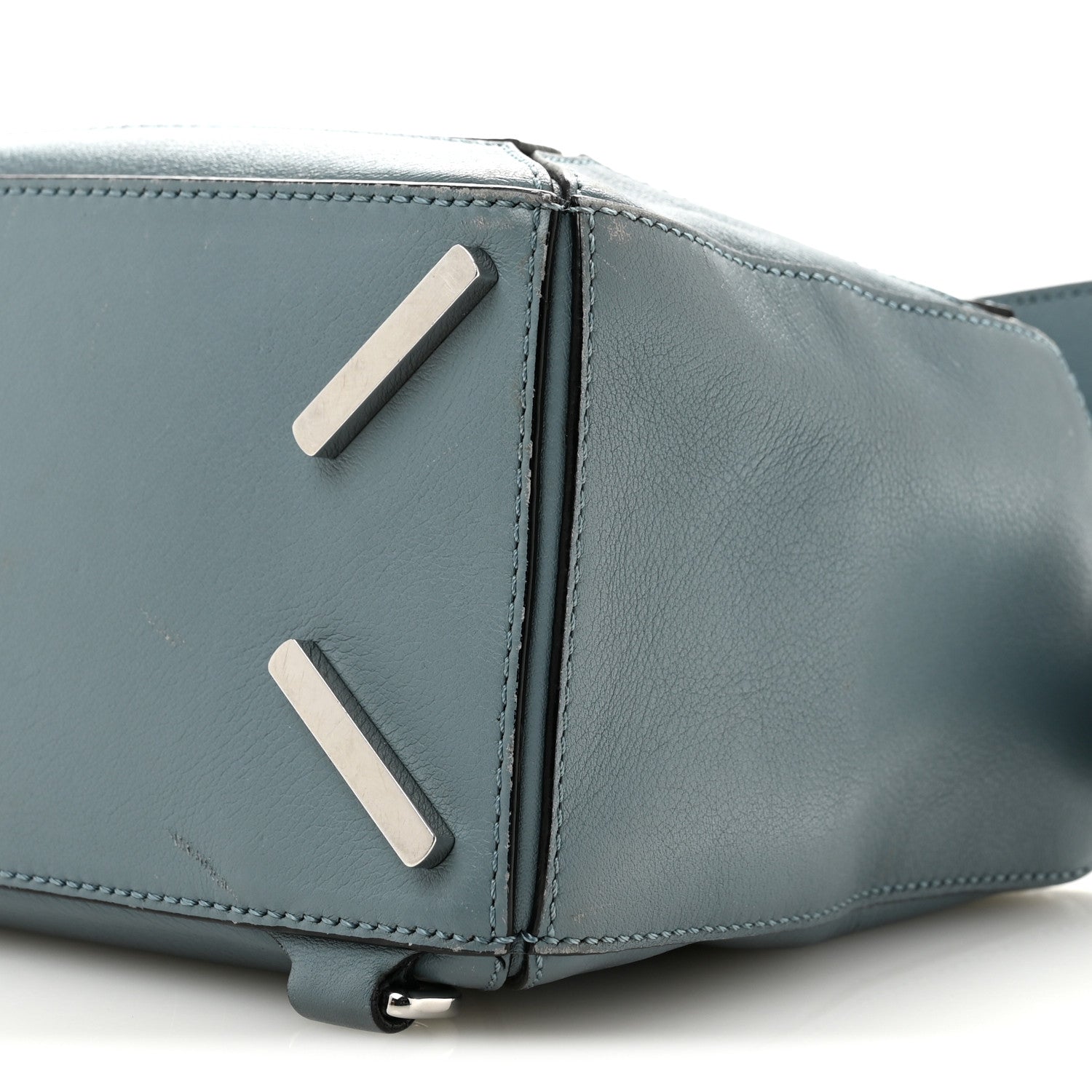 Loewe Calfskin Small Puzzle Bag Stone Blue 10 of 15