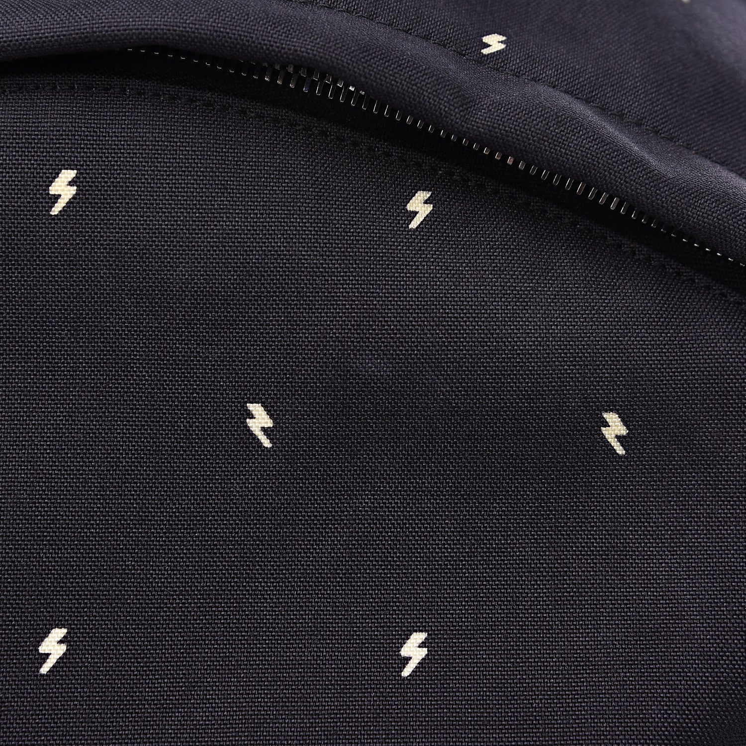 Saint Laurent Canvas Lightning Bolt City Backpack Navy 8 of 10