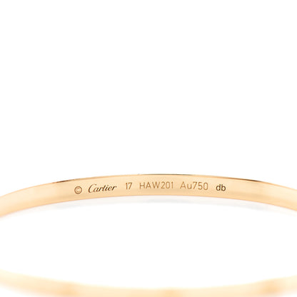 Cartier 18K Yellow Gold Small LOVE Bracelet 17 4 of 5