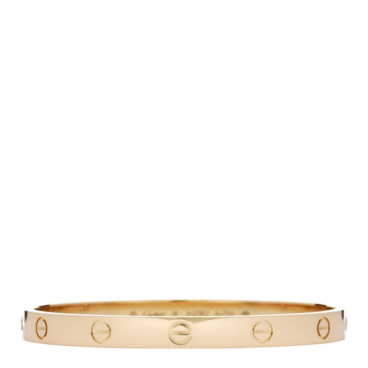 Cartier 18K Yellow Gold LOVE Bracelet 18 1 of 9