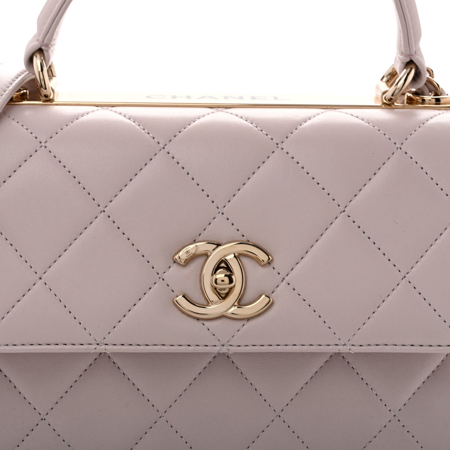 Chanel Lambskin Quilted Small Trendy CC Dual Handle Flap Bag Light Purple 9 of 12