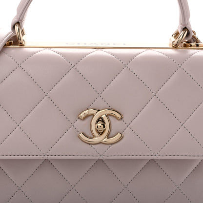 Chanel Lambskin Quilted Small Trendy CC Dual Handle Flap Bag Light Purple 9 of 12