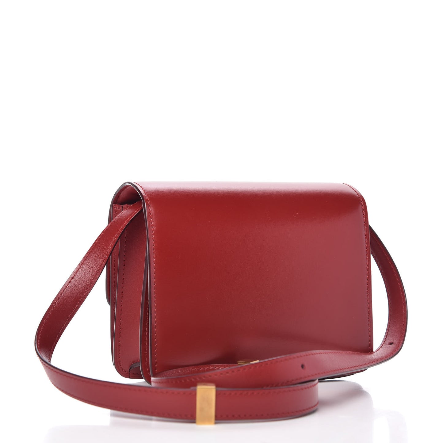 Box Calfskin Small Classic Box Flap Bag Red