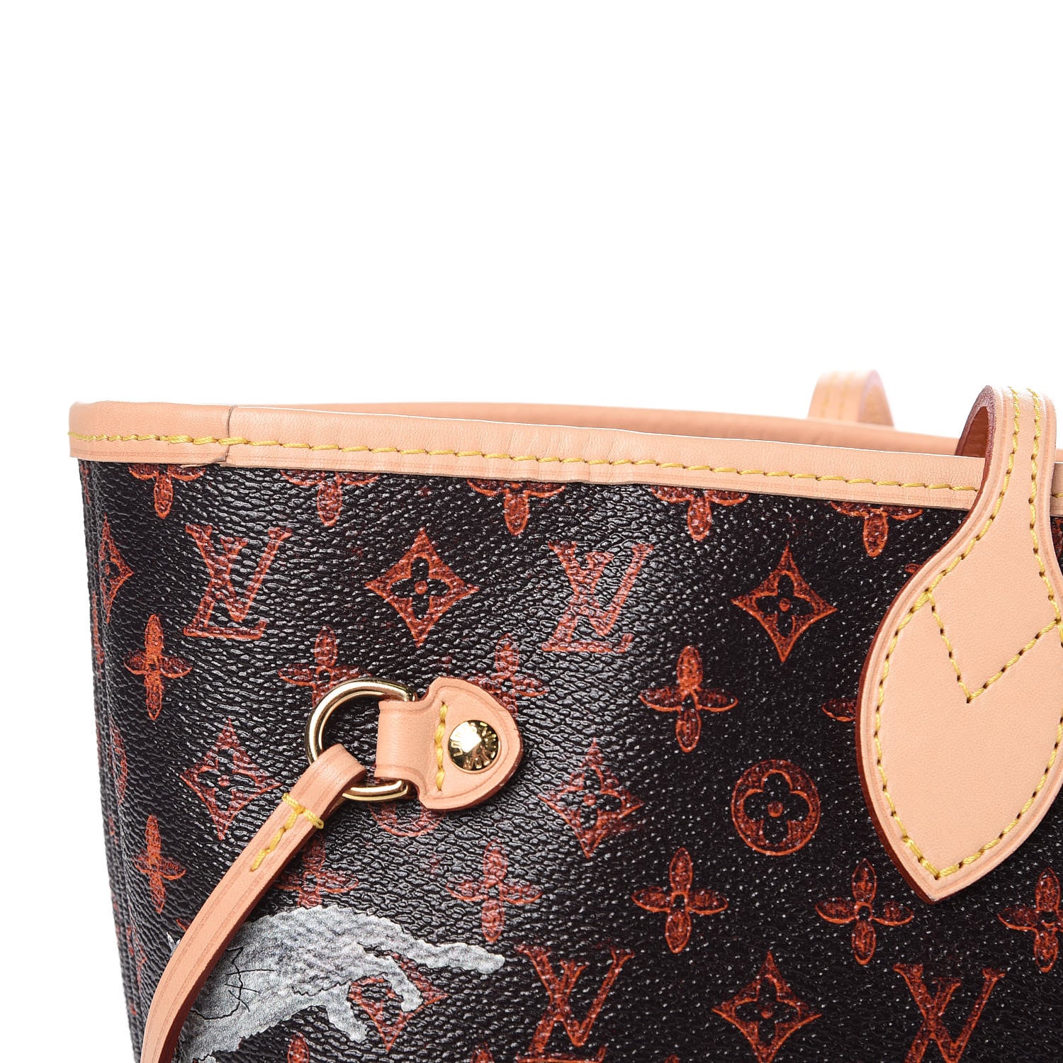 Louis Vuitton Catogram Neverfull MM Marron 12 of 13