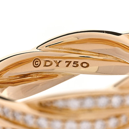 David Yurman 18K Yellow Gold 6mm DY Helios Band Ring 59 8.75 4 of 5