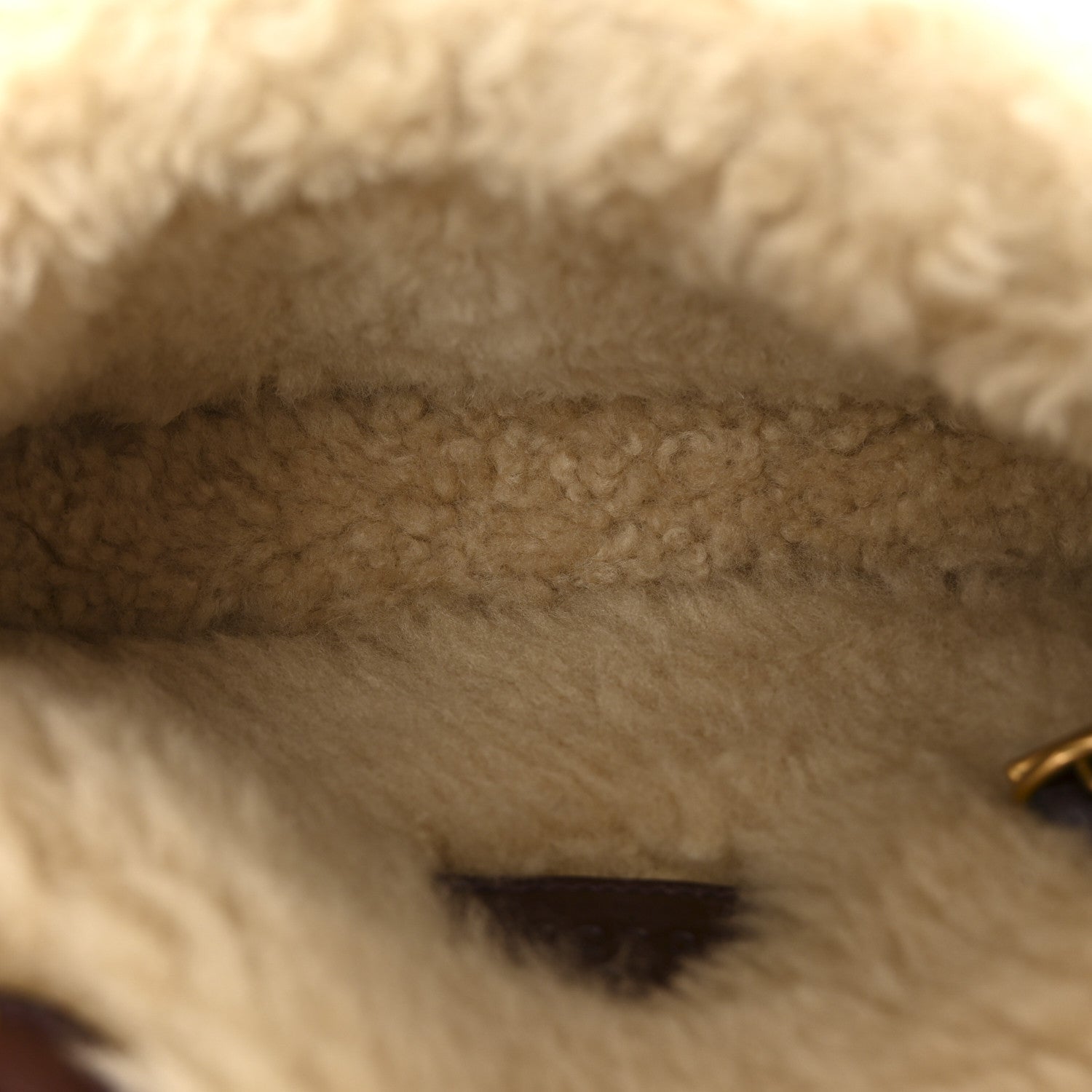 Gucci Azalea Calfskin Wool Matelasse Diagonal Super Mini GG Marmont Shoulder Bag Sand Desert 5 of 10