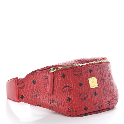 MCM Visetos Stark Belt Bag Red 4 of 9