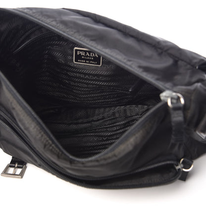 Prada Nylon Vela Messenger Bag Black 5 of 11