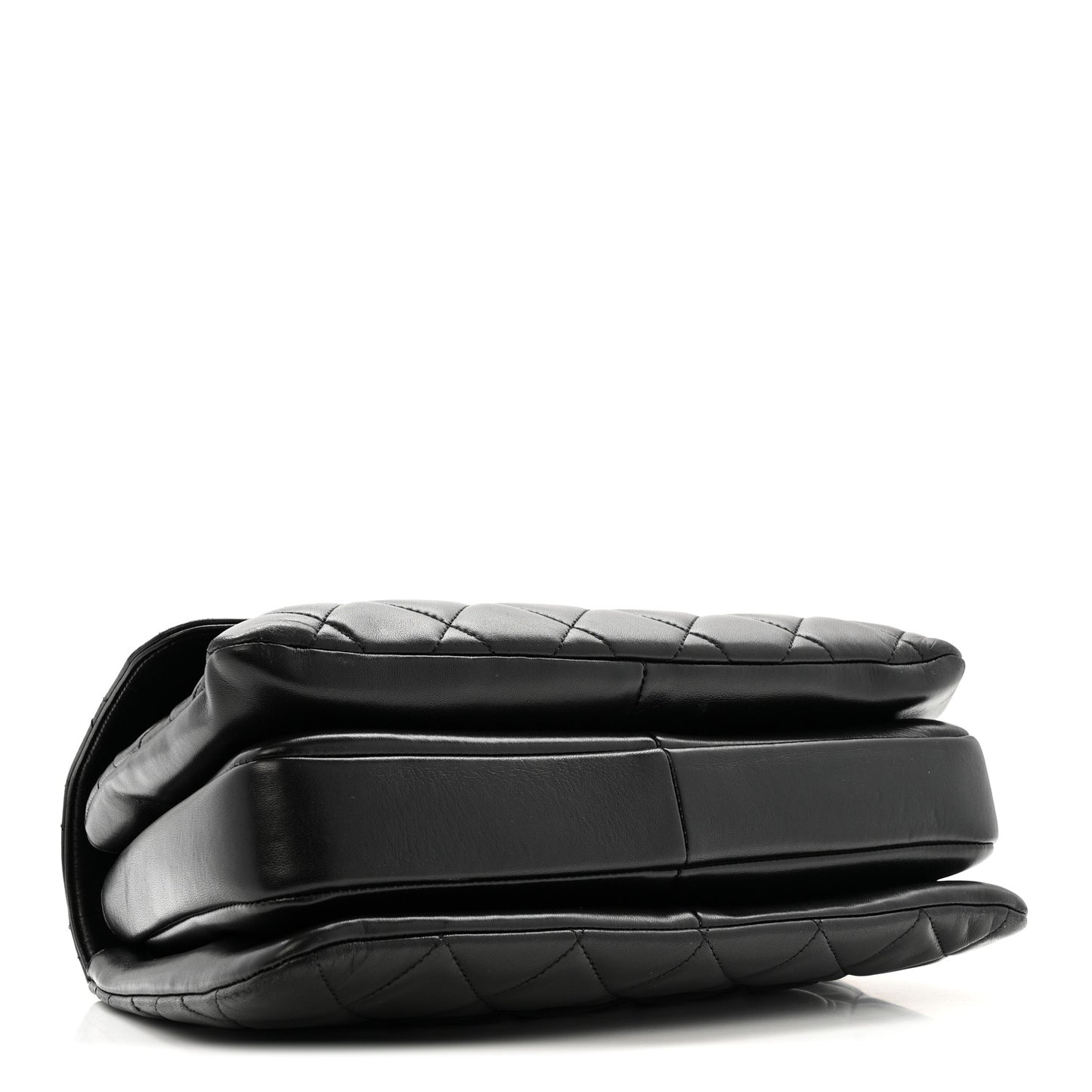 Lambskin Quilted Medium Trendy CC Flap Dual Handle Bag Black