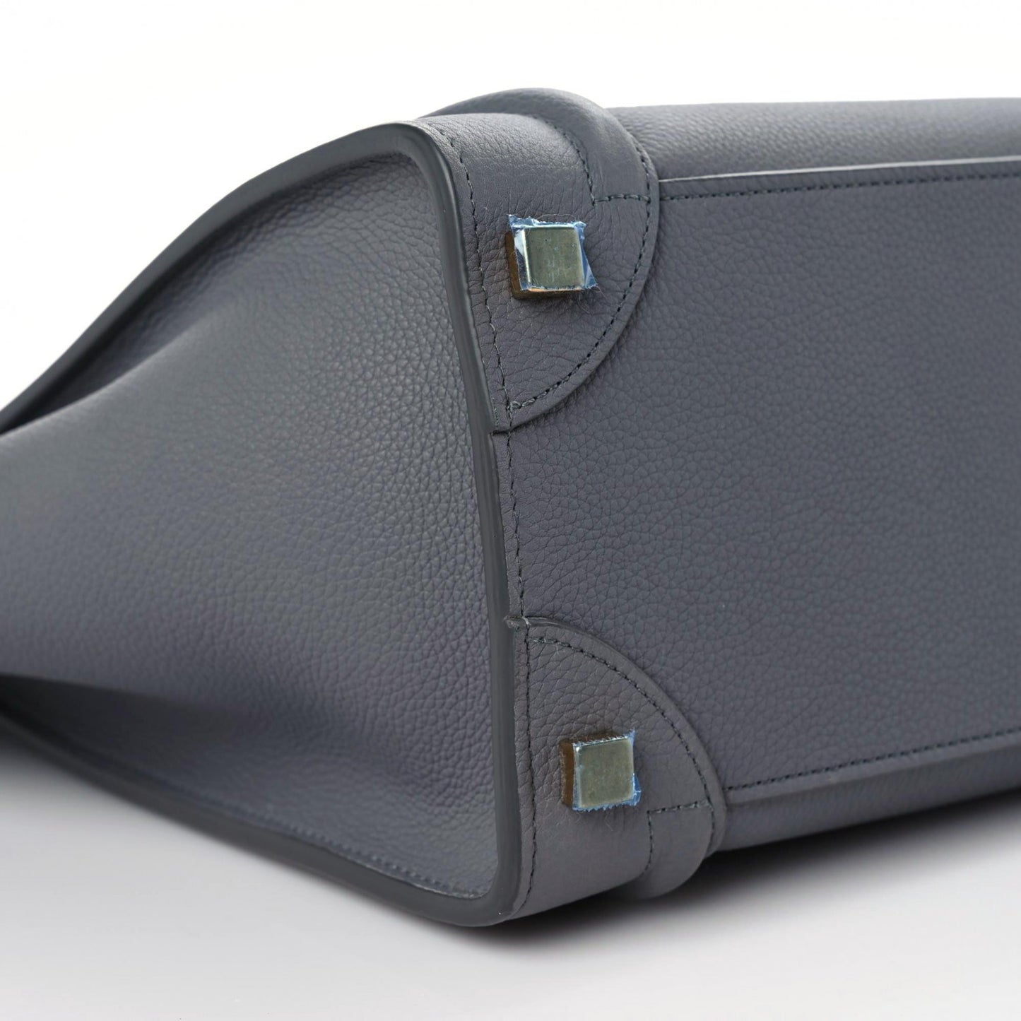 Baby Drummed Calfskin Micro Luggage Kohl