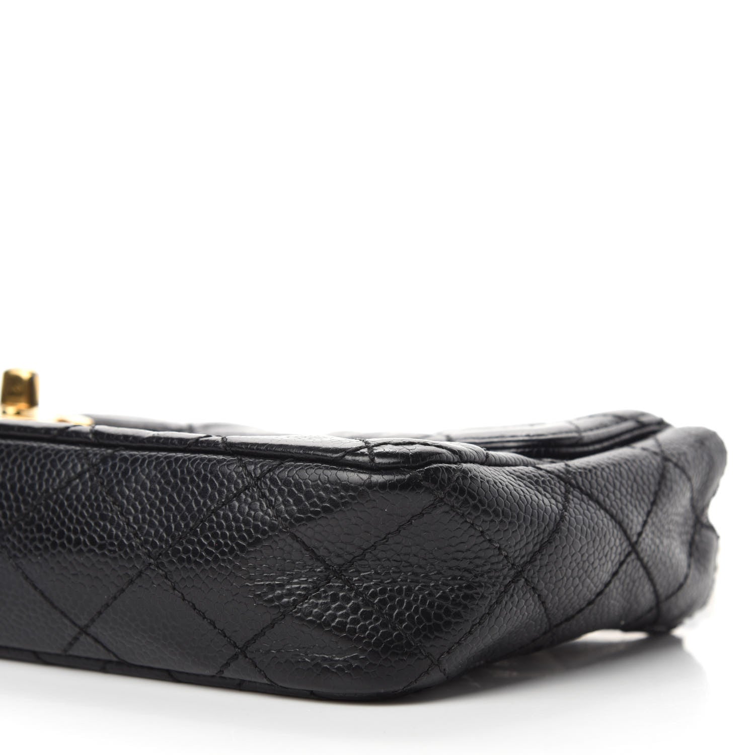Chanel Caviar Quilted East West Flap Black 7 of 10