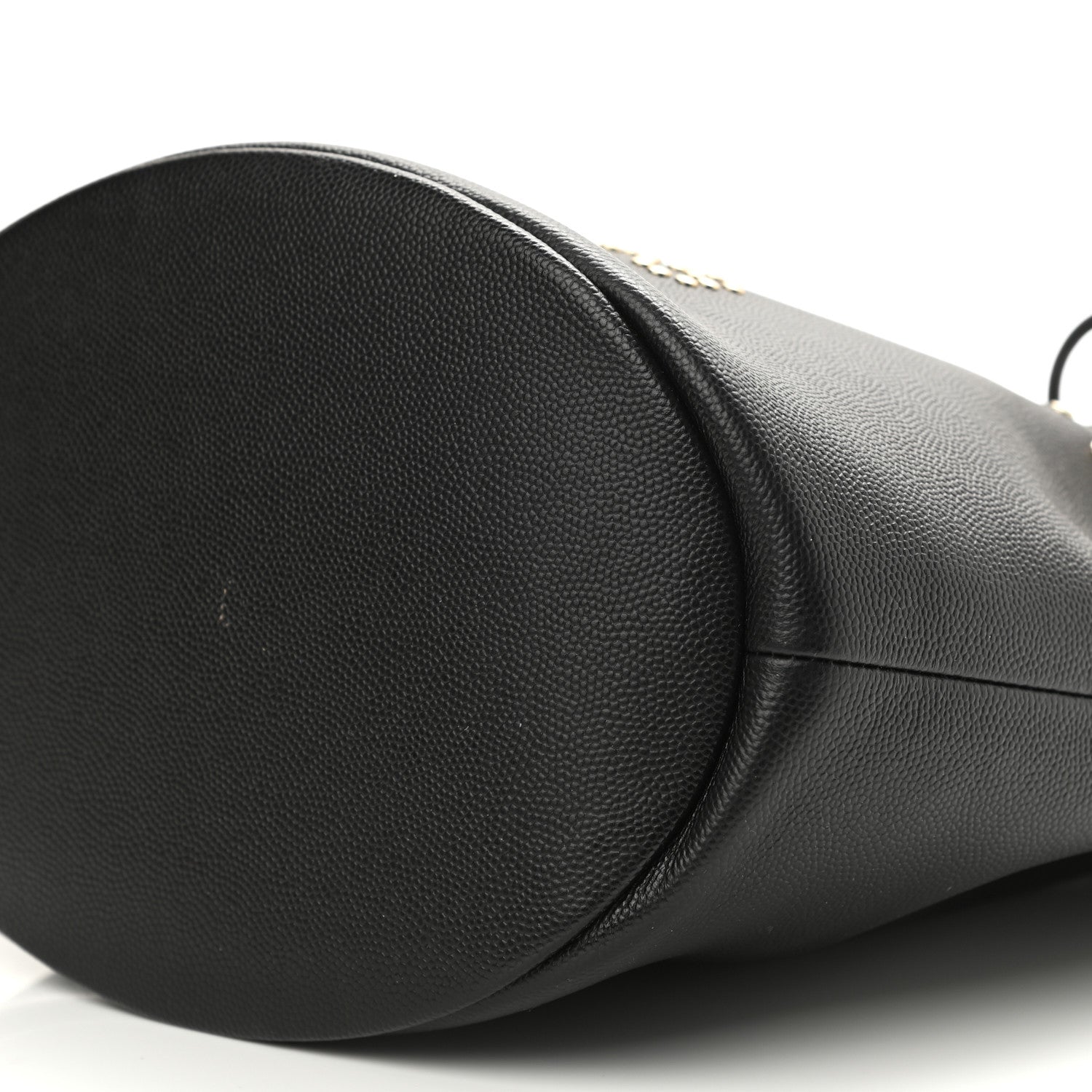 Chanel Caviar Deauville Drawstring Bucket Bag Black 10 of 11