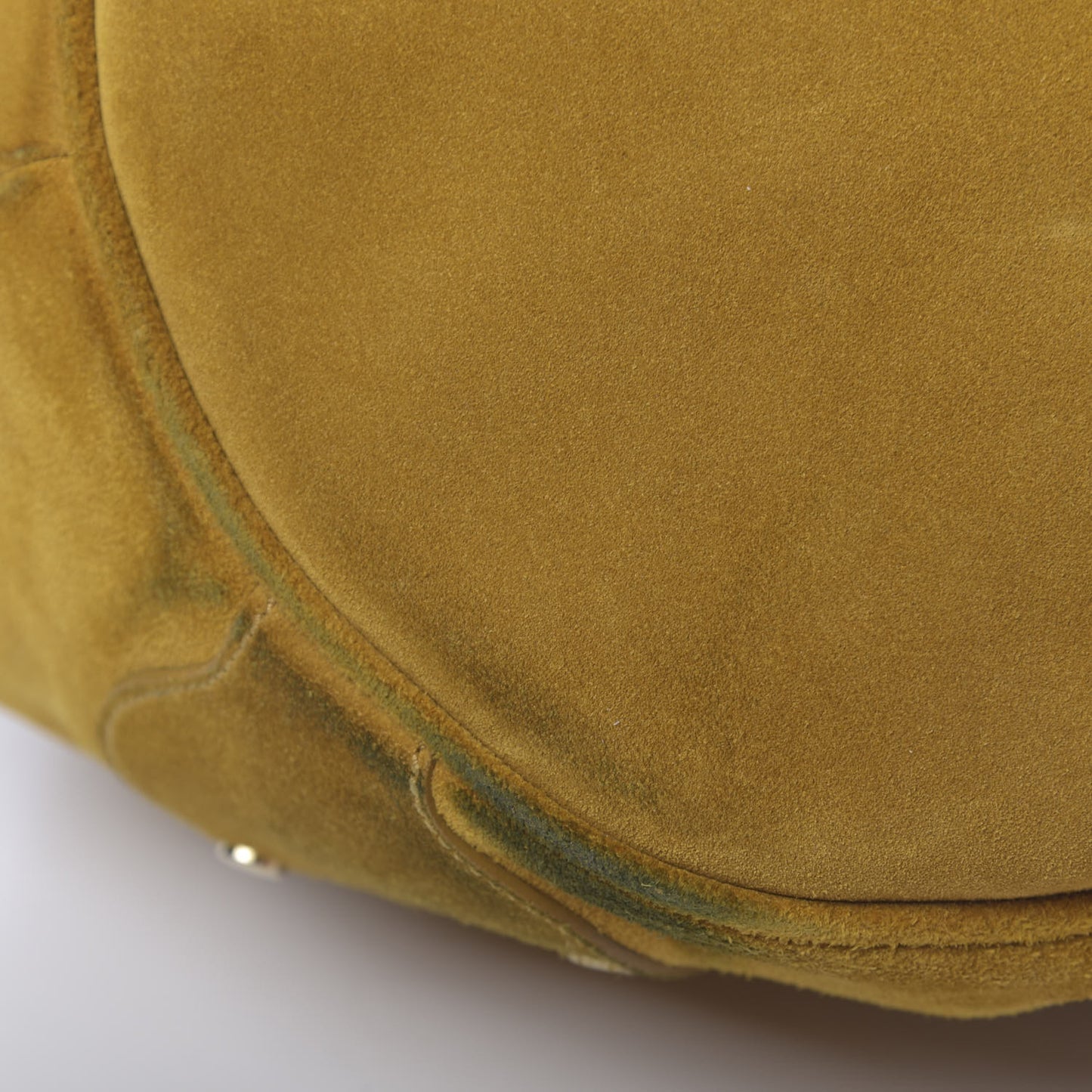 Suede Bucket Bag Yellow