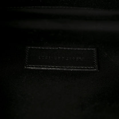 Saint Laurent Grain De Poudre Matelasse Chevron Monogram Cassandre Flap Pouch Natural Dark 7 of 8