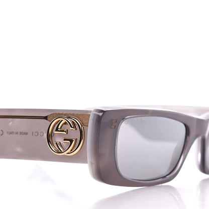 Gucci Acetate Rectangular GG0516S Sunglasses Grey Gold 7 of 8
