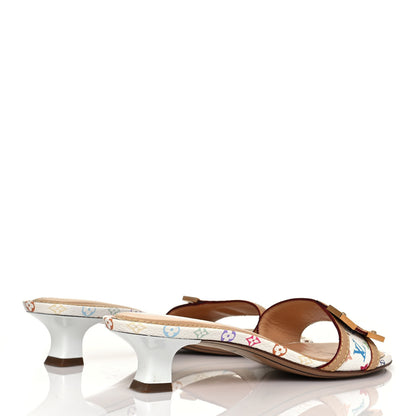 Louis Vuitton Monogram Multicolor Sandals White 37 4 of 8