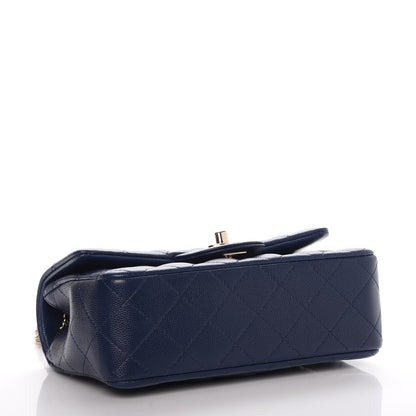 Chanel Caviar Quilted Mini Rectangular Flap Navy 4 of 8