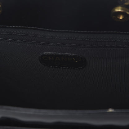 Chanel Patent Logo Tote Black 9 of 13