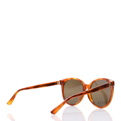 Gucci Acetate Round GG3833/FS Sunglasses Brown Mustard 3 of 7