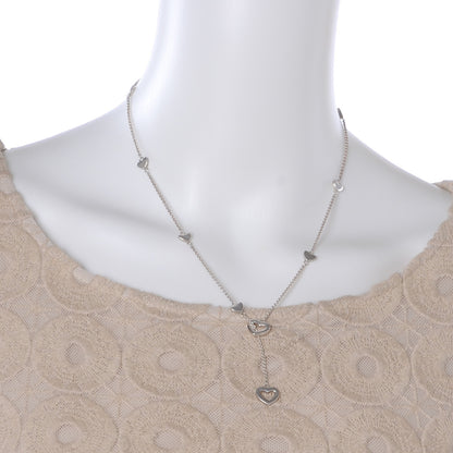 Tiffany Sterling Silver Elsa Peretti Open Heart Lariat Necklace 2 of 5