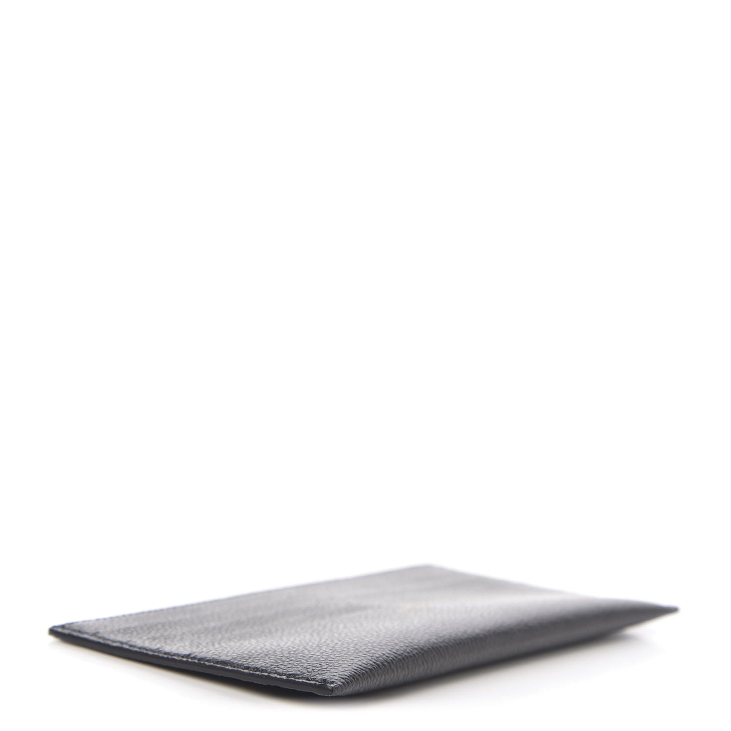 Calfskin Felicie Chain Wallet Card Holder Insert Black