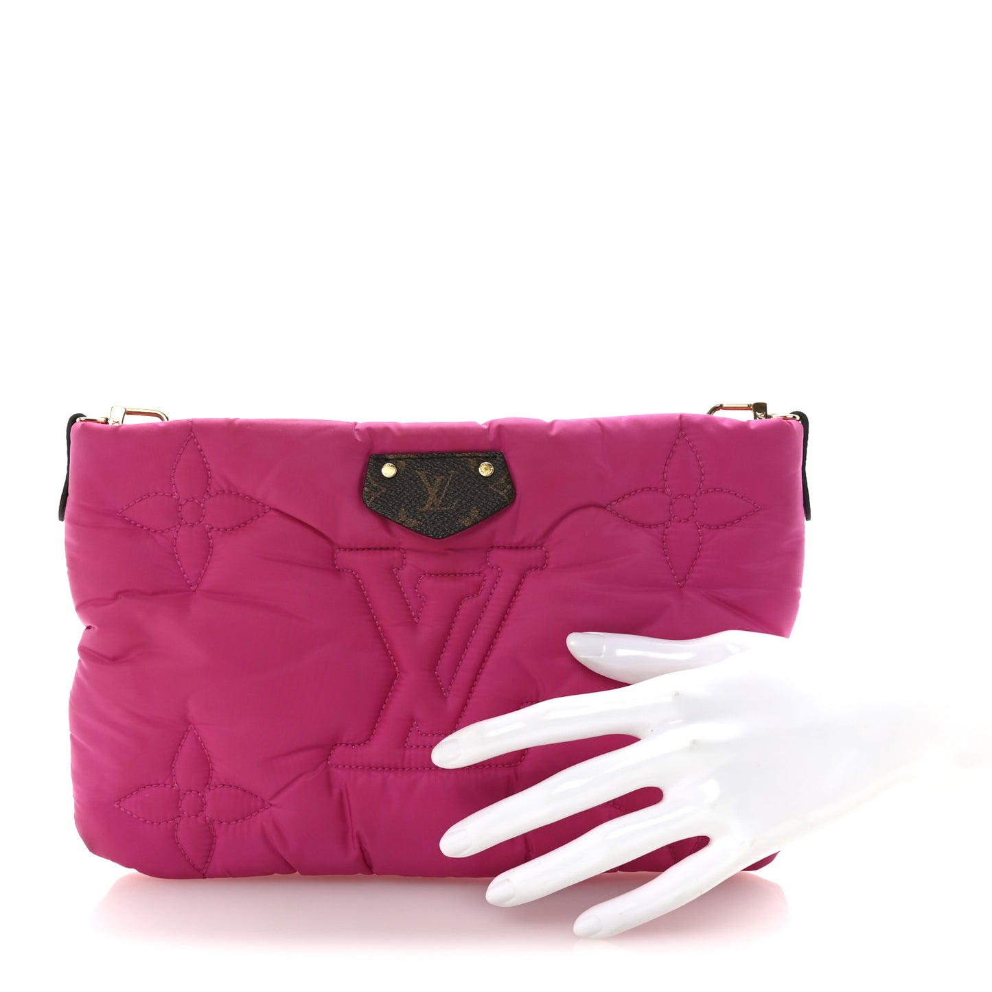 Econyl Monogram Pillow Maxi Multi Pochette Accessories Mini Pochette Fuchsia
