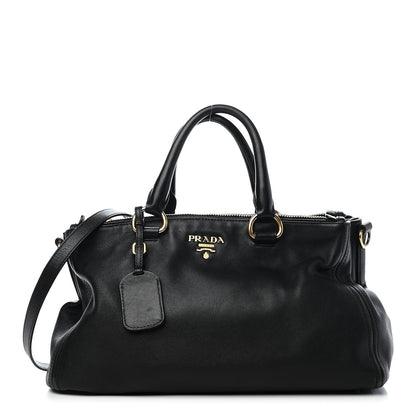 Prada Soft Calfskin Tote Black 1 of 10