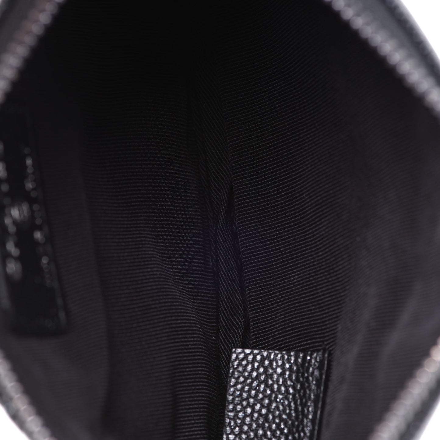 Caviar Quilted Small Cosmetic Case Black