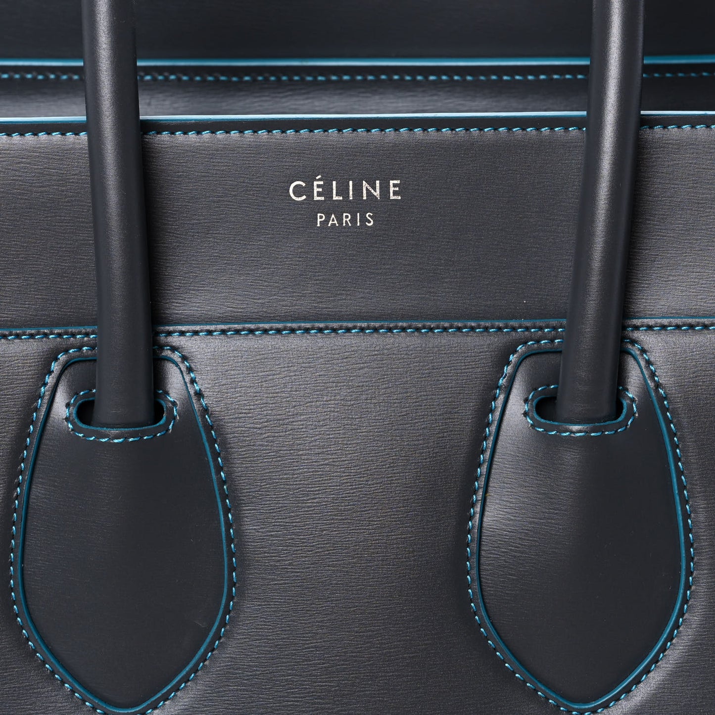 Satin Debossed Calfskin Micro Luggage Anthracite
