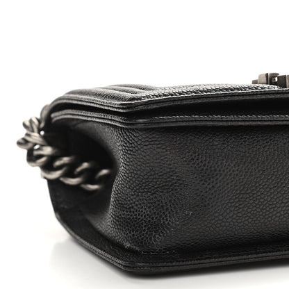 Chanel Caviar Quilted Small Boy Flap Black 9 of 12