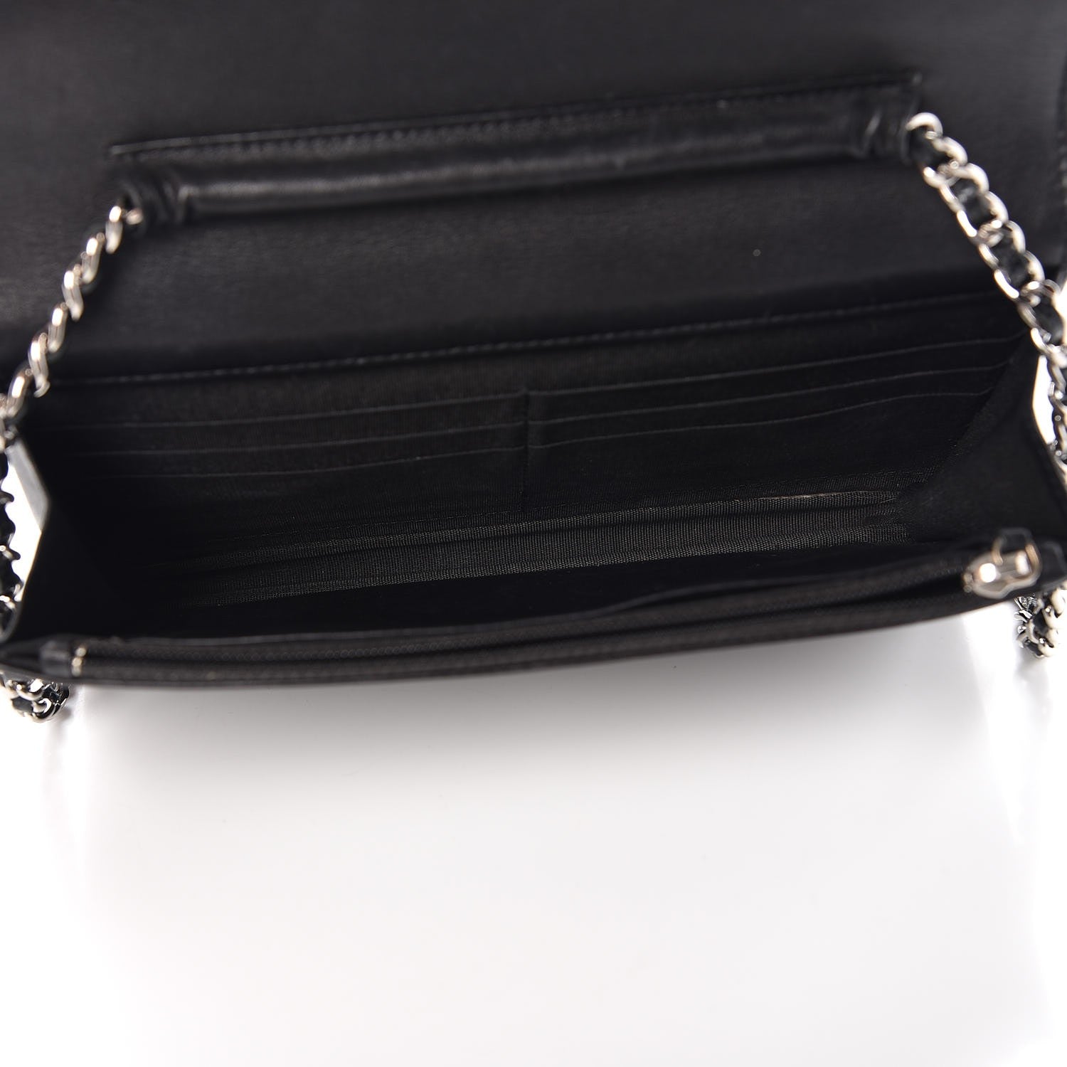 Chanel Caviar Timeless CC Wallet On Chain WOC Black 5 of 9