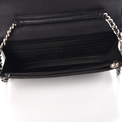 Chanel Caviar Timeless CC Wallet On Chain WOC Black 5 of 9