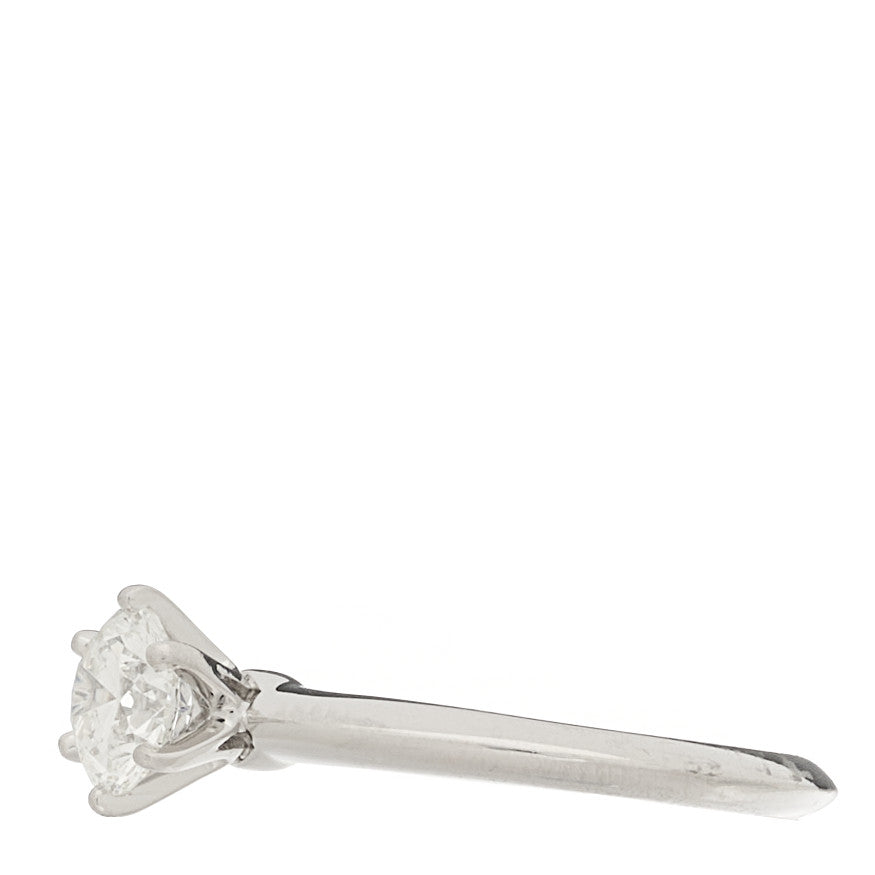 Tiffany Platinum Diamond .77ct Solitaire Engagement Ring 50 5.25 3 of 6