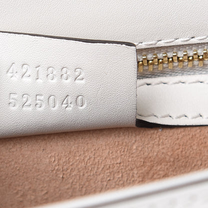Gucci Calfskin Small Sylvie Shoulder Bag White 7 of 10