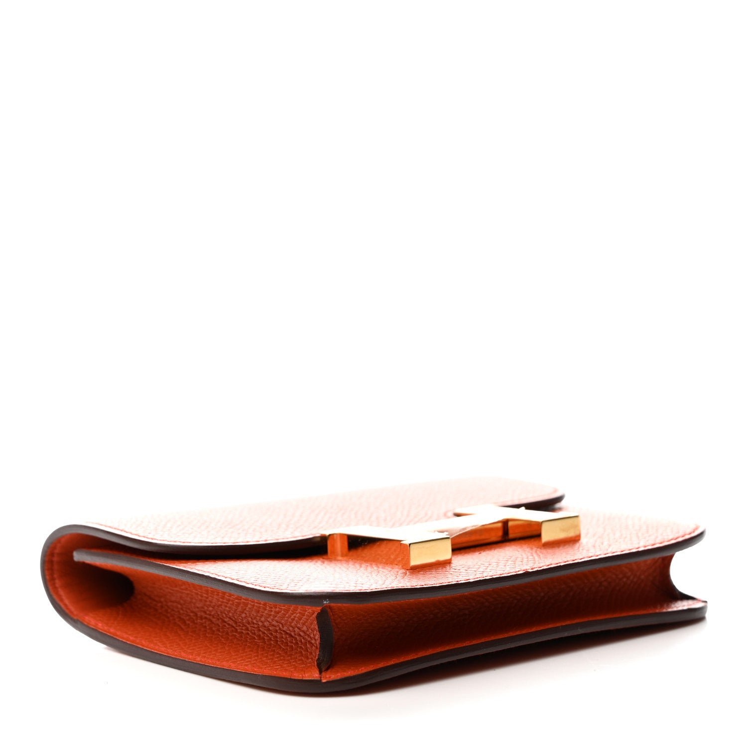 Hermes Epsom Constance Slim Wallet Orange 5 of 8