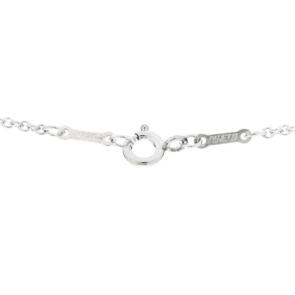 Tiffany Sterling Silver Elsa Peretti 3 Open Hearts Necklace 4 of 5