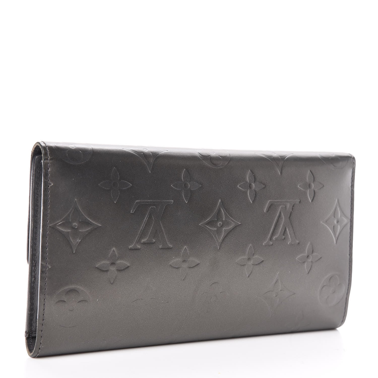Louis Vuitton Mat Monogram Porte Tresor International Wallet Gris 3 of 8